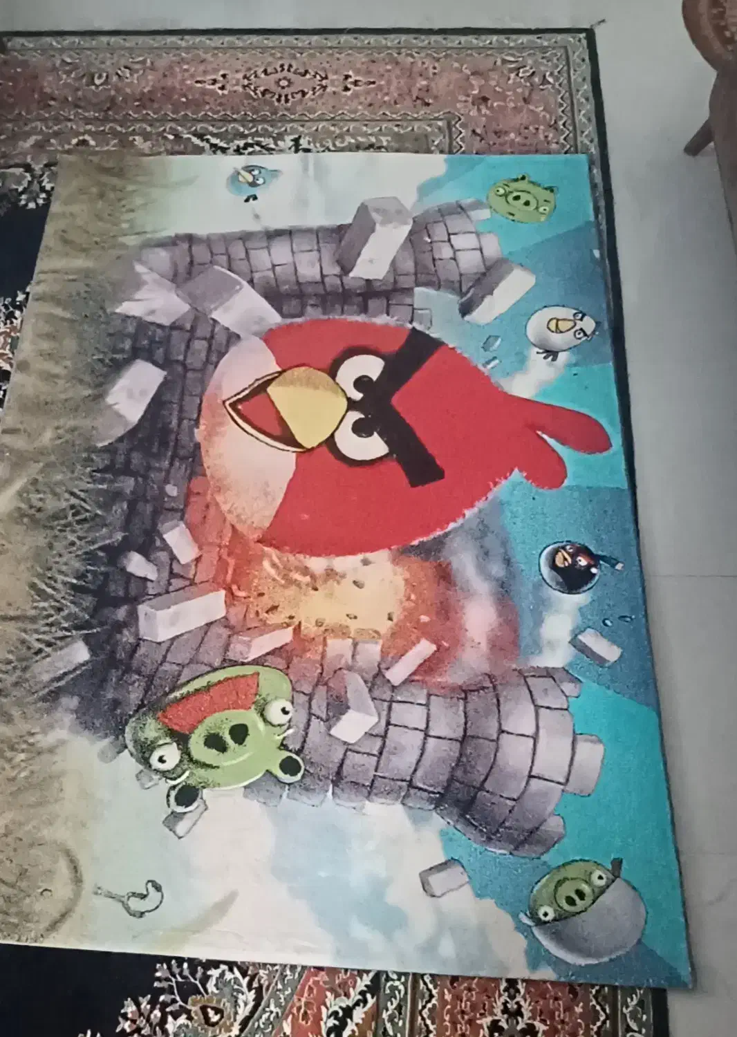 فرش ۳ متری بچه گانه|فرش|شاهین‌شهر, فیض|دیوار