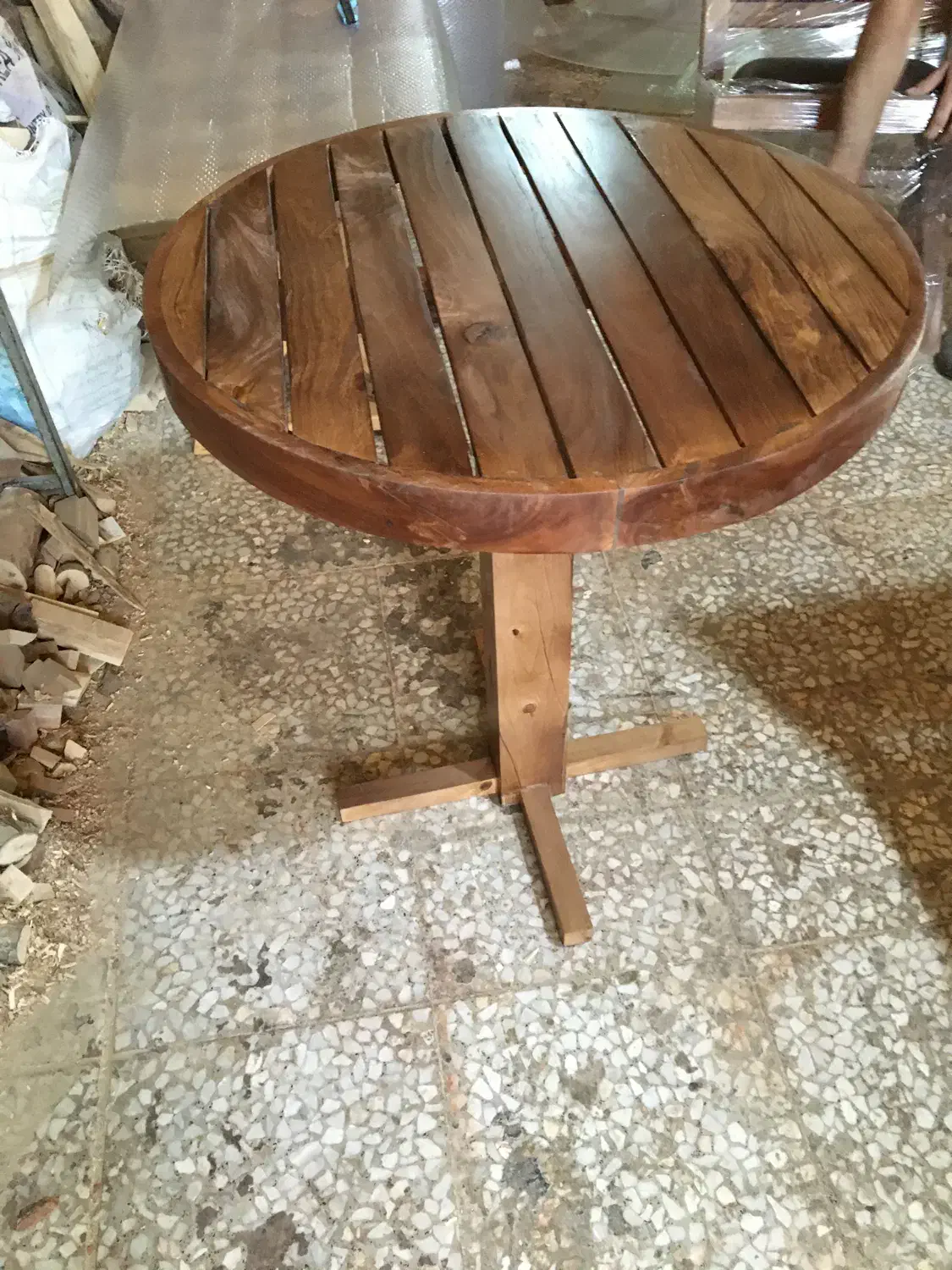 میز ناهارخوری گرد کم جا|میز و صندلی غذاخوری|پردیس, شهرک صنعتی خرمدشت فاز ۷|دیوار