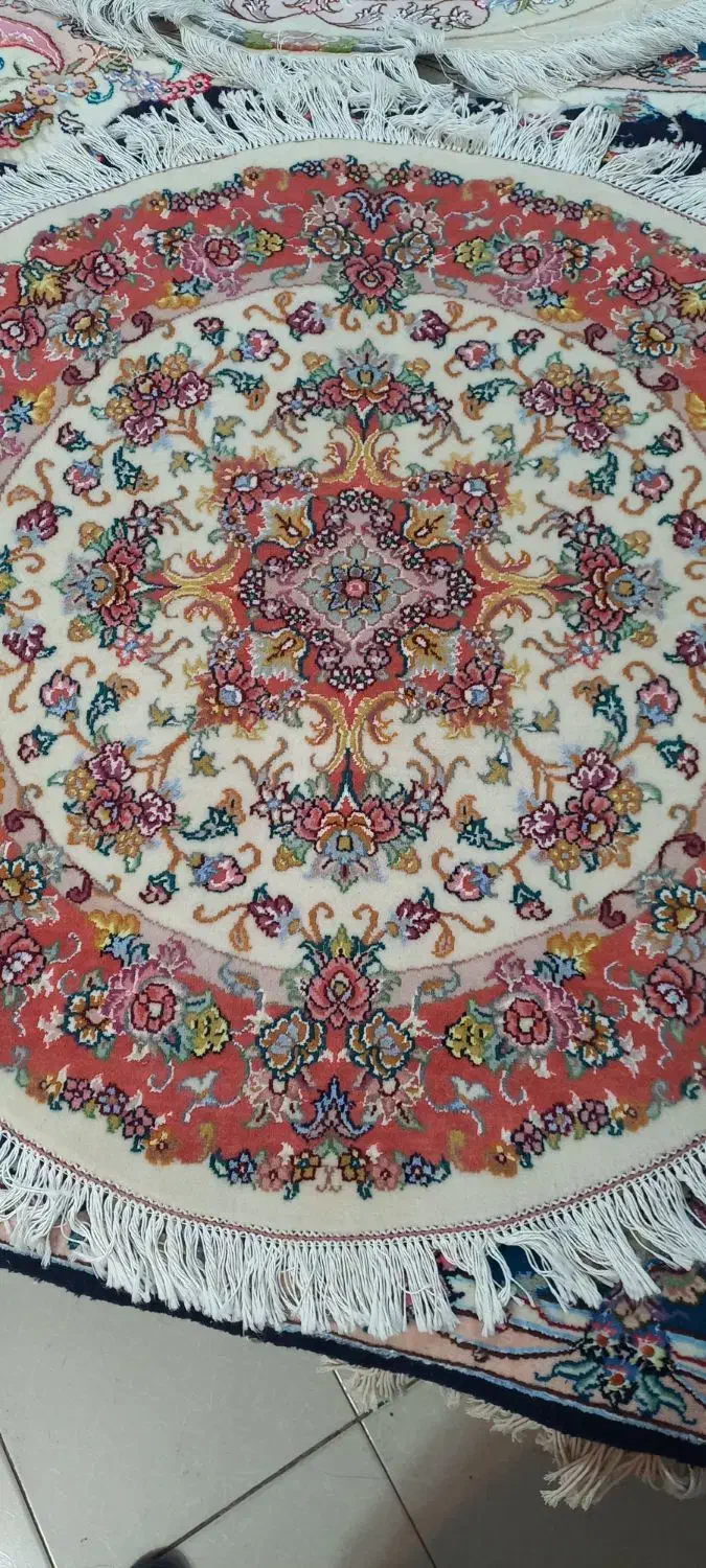 فرش گرد دستبافت (۱×۱) رج ۴۰ خطیبی|فرش|تبریز, |دیوار