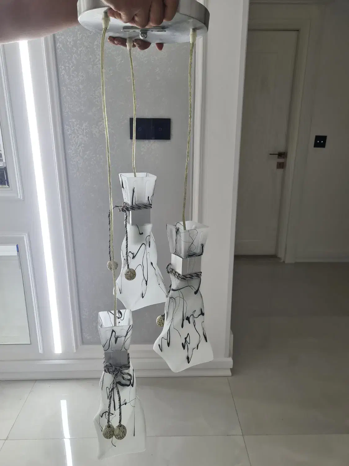 آویز 3تایی سقفی|لوستر و چراغ آویز|مشهد, هفت تیر (آب و برق)|دیوار