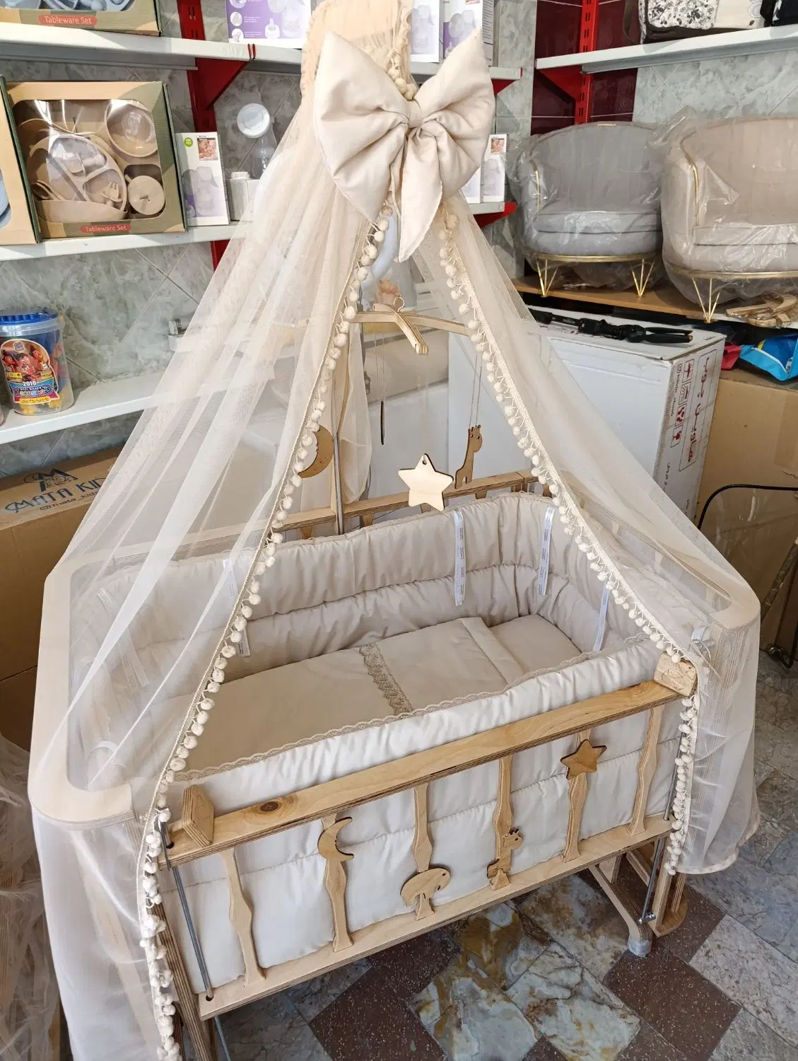 گهواره و تخت کنار مادر مدل فرشته(آنجل لند)نمایندگی|تخت و صندلی بچه|تهران, شهرک شریفی|دیوار