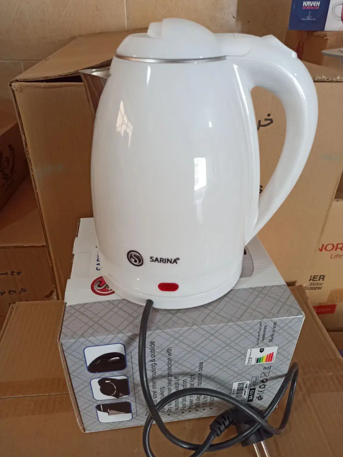 کتری برقی داخل استیل با ۲ سال گارانتی|قوری، کتری، قهوهساز دستی|قرچک, میرزائی شمالی|دیوار