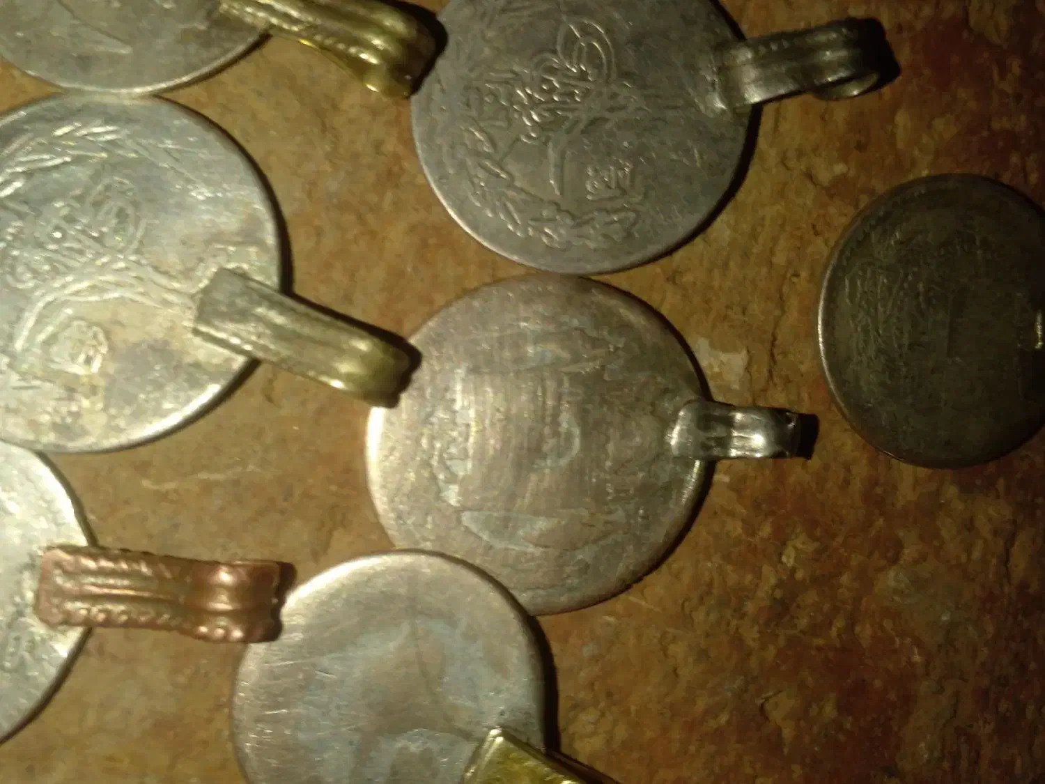 سکه نقره نیم افغان واریز قدیمی دست ساز|کلکسیون اشیاء عتیقه|کرج, گلدشت|دیوار