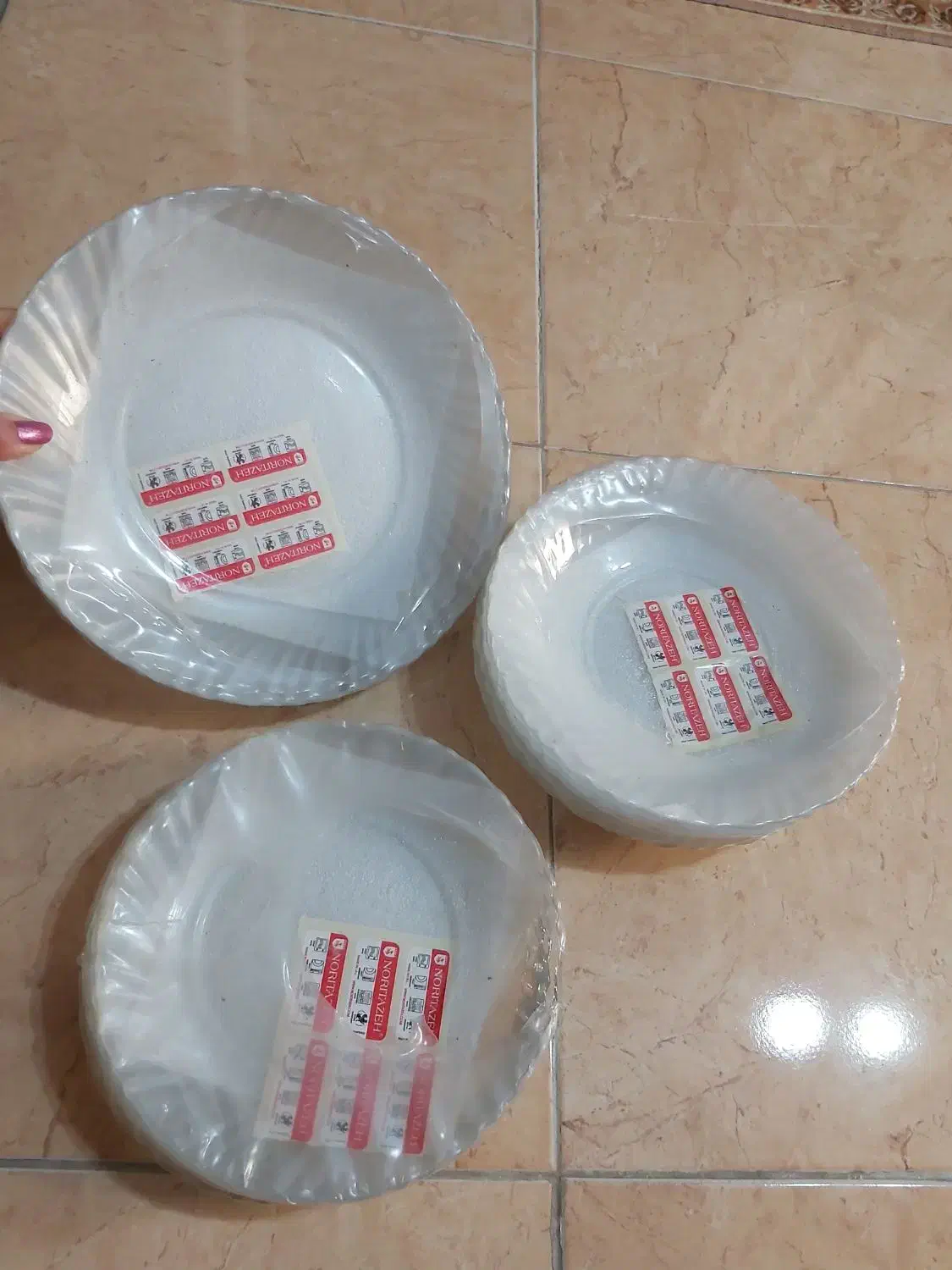 سرویس کریستال سه تیکه اصل ژاپن|ظروف سرو و پذیرایی|سنگر, |دیوار