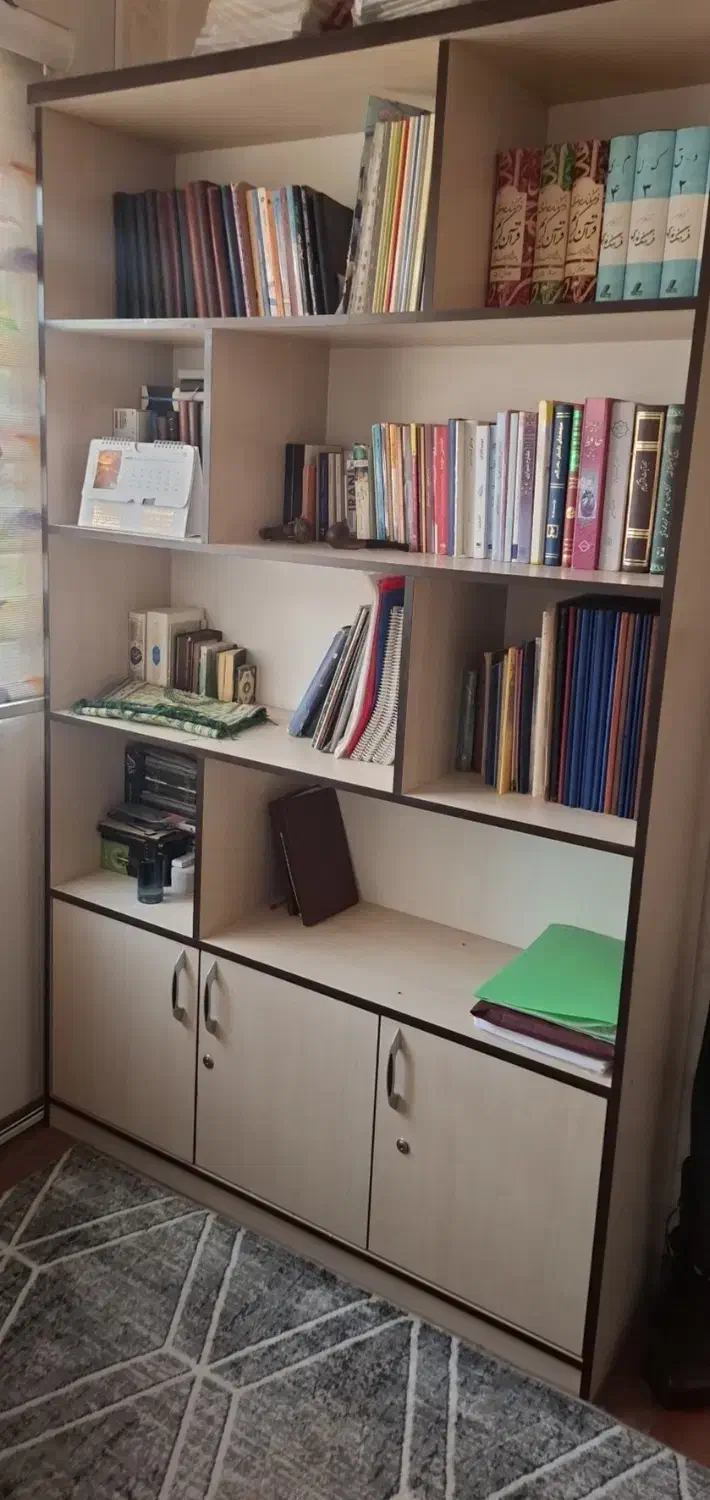 کتابخانه تمام ام دی اف|کتابخانه، شلف، قفسههای دیواری|پرند, فاز ۵|دیوار