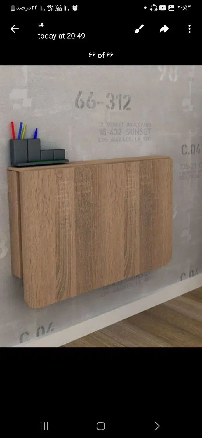 میز تحریر تاشو و کم جا دیواری|میز تحریر و کامپیوتر|سنندج, |دیوار