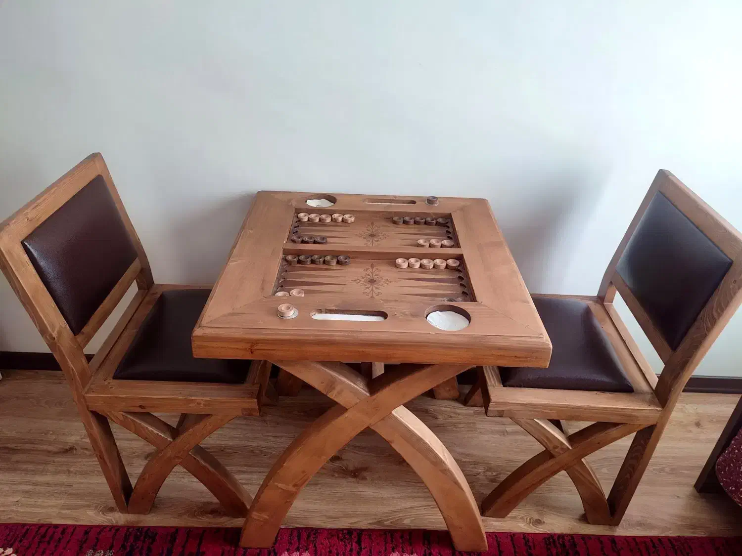 فروش تخته نرد به همراه میز و صندلی|کلکسیون و سرگرمی|الوند, |دیوار