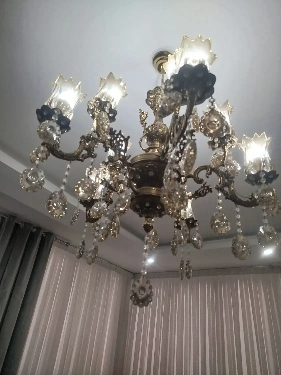 لوستر|لوستر و چراغ آویز|ساوه, |دیوار