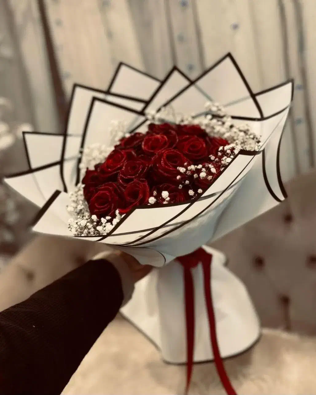 گل رز روبانی|گل مصنوعی|پردیس, فاز ۲|دیوار