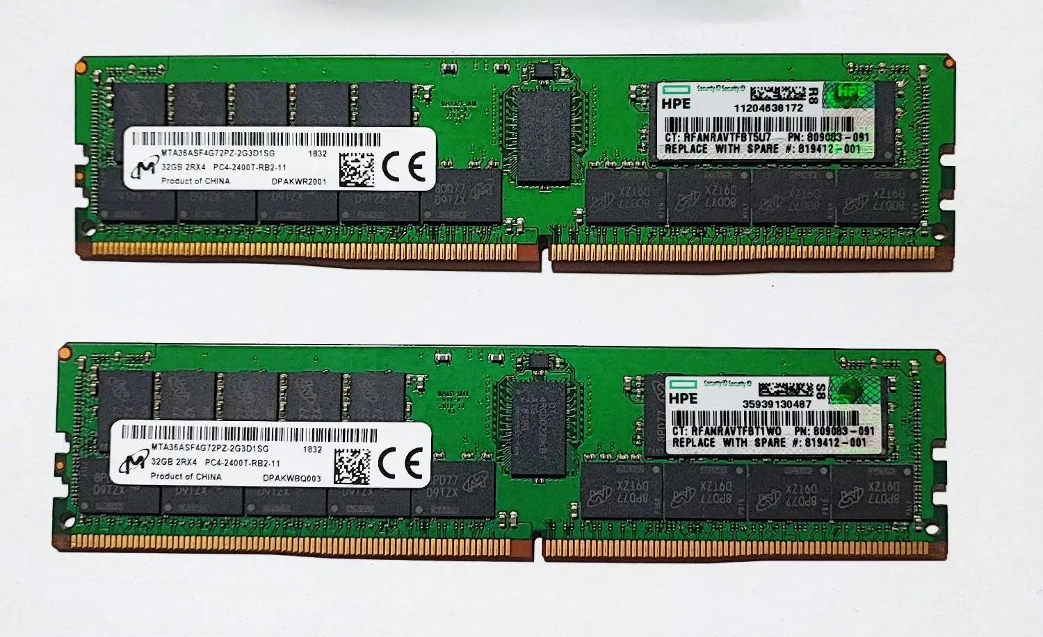 2 عدد رم سرور HPE DDR4 32GB|قطعات و لوازم جانبی رایانه|تهران, مجیدیه|دیوار