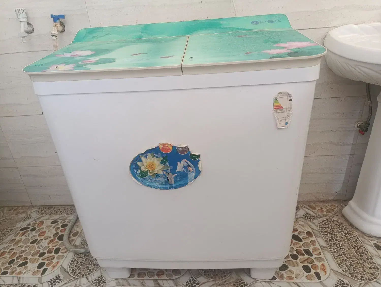 لباسشویی دوقولو مدل PSK و میز نهاررخوری 4نفره تمیز|ماشین لباسشویی و خشککن لباس|شادگان, |دیوار