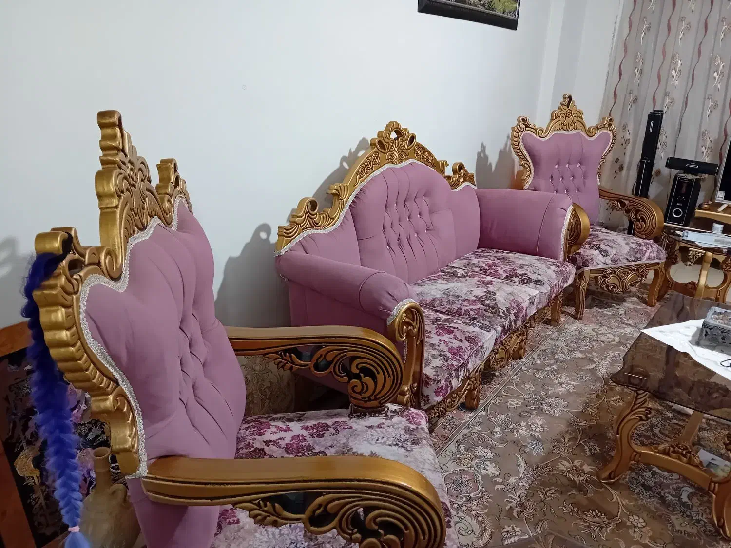 مبل نیم سلطنتی ۷نفر|مبلمان خانگی و میز عسلی|محلات, |دیوار