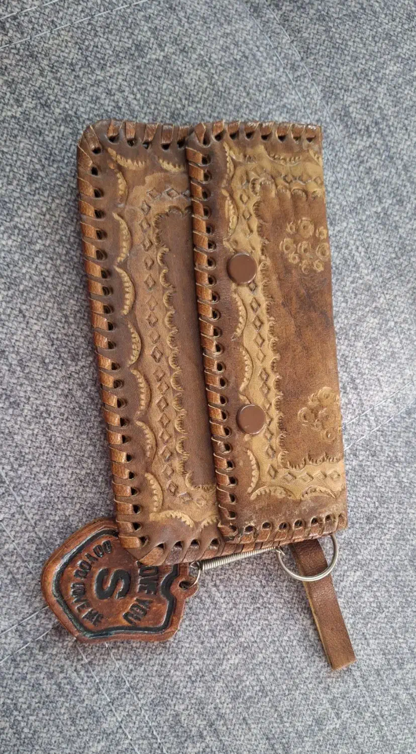 کیف پول چرم زنانه حکاکی شده|کیف، کفش، کمربند|آران و بیدگل, |دیوار