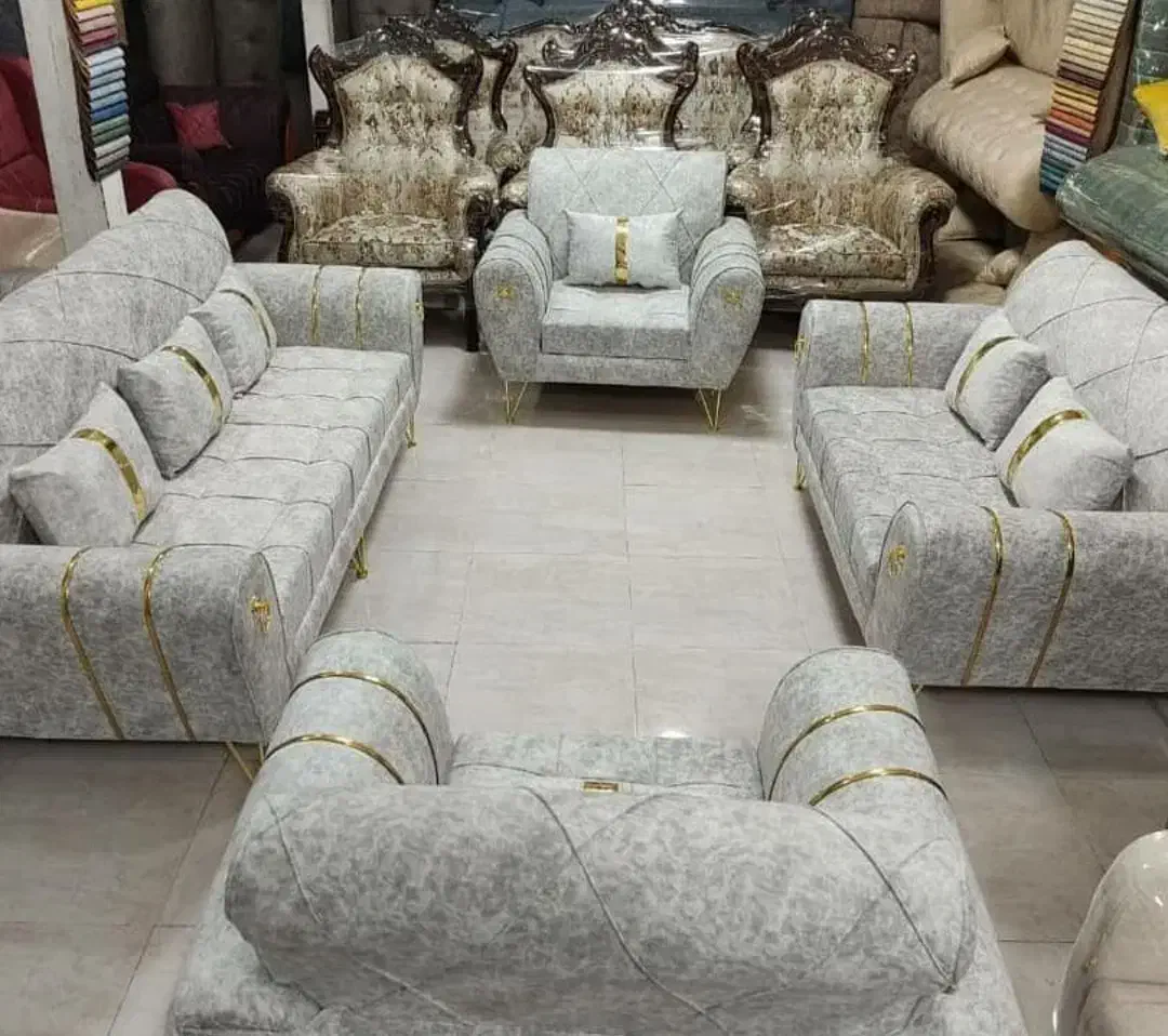 مبل اسکارلت۷نفره فروش فوری به علت *انبار گردانی*|مبلمان خانگی و میز عسلی|گرگان, |دیوار