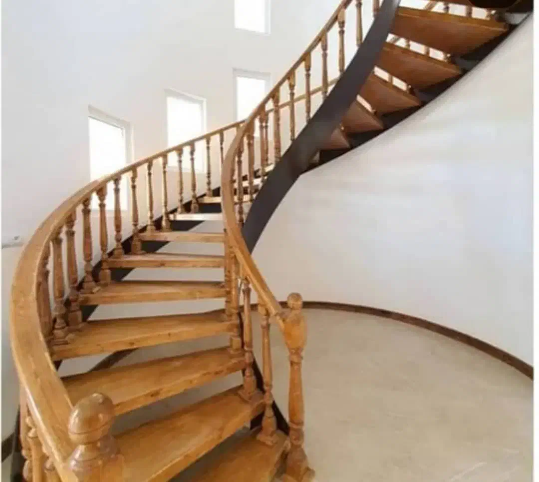 پله ونرده چوبی ،نرده شیشه و فرفورژه|خدمات پیشه و مهارت|رامجین, |دیوار