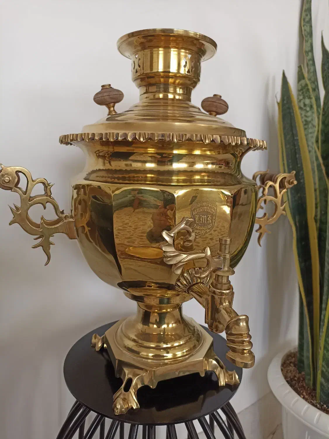 سماور ایرانی طرح روسی|کلکسیون اشیاء عتیقه|بیرجند, |دیوار