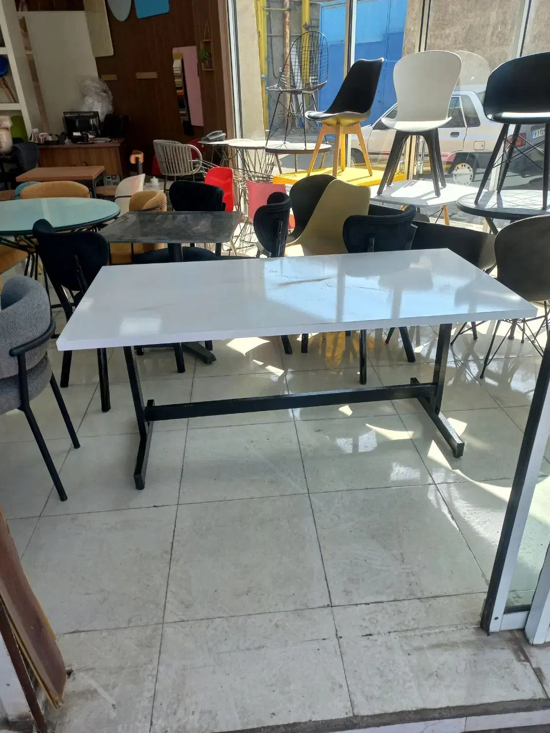 ست میز و صندلی مدرن فلزی علوی|کافی‌شاپ و رستوران|ری, صالح‌آباد شرقی|دیوار