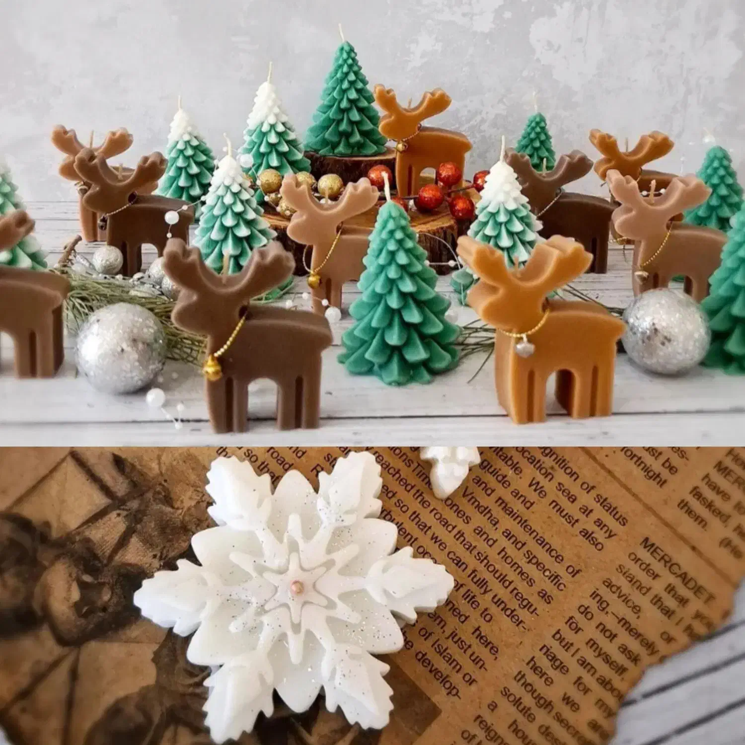 شمع های کریسمس|صنایع دستی و سایر لوازم تزئینی|تربت‌حیدریه, مظفریه|دیوار