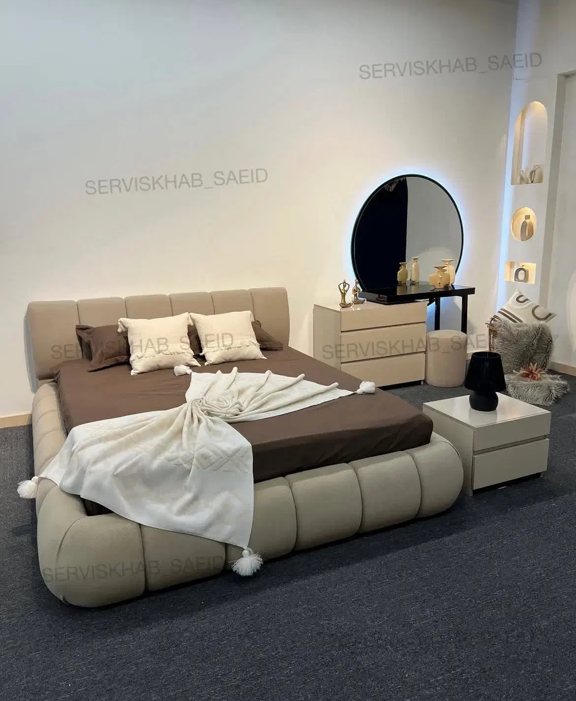 سرویس خواب مینیمال|تخت و سرویس خواب|اردبیل, |دیوار