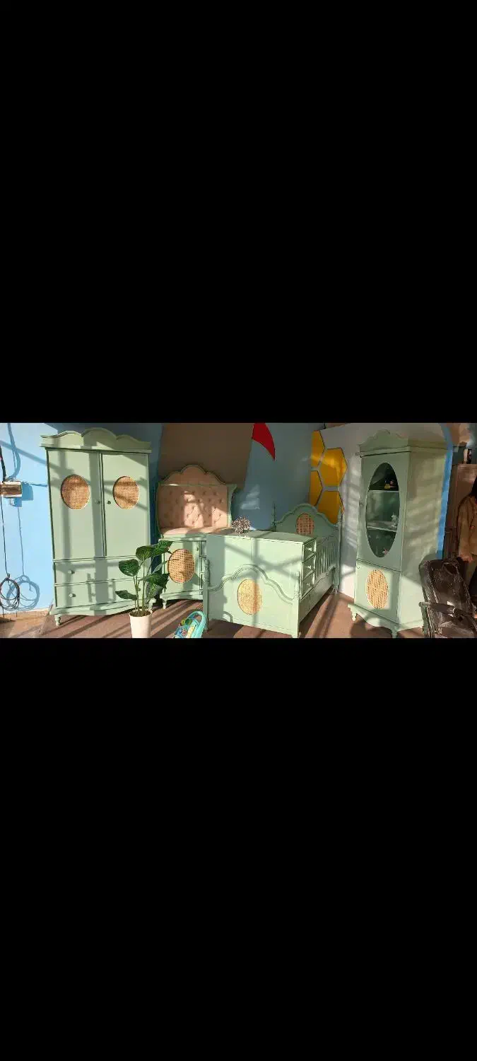 سرویس چوب نوجوان|تخت و سرویس خواب|قدس, شهرک فرزان|دیوار