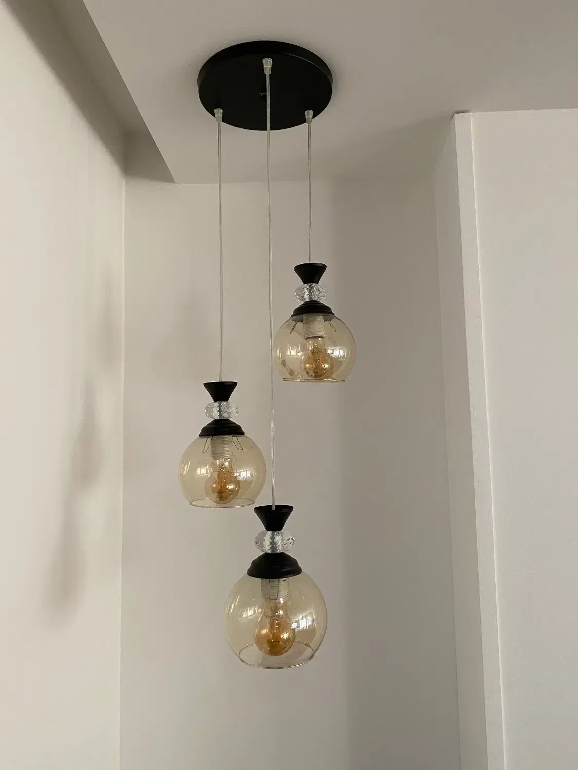 لوستر سه شاخه|لوستر و چراغ آویز|بهشهر, |دیوار