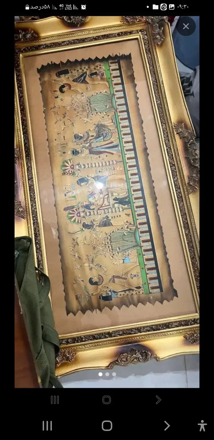 تابلو قدیمی و شمعدان|کلکسیون اشیاء عتیقه|تهران, سازمان آب|دیوار