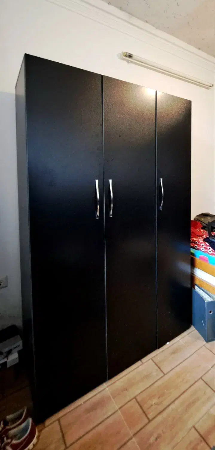 کمد لباس ملامینه مشکی|جاکفشی، کمد، دراور|رودسر, |دیوار