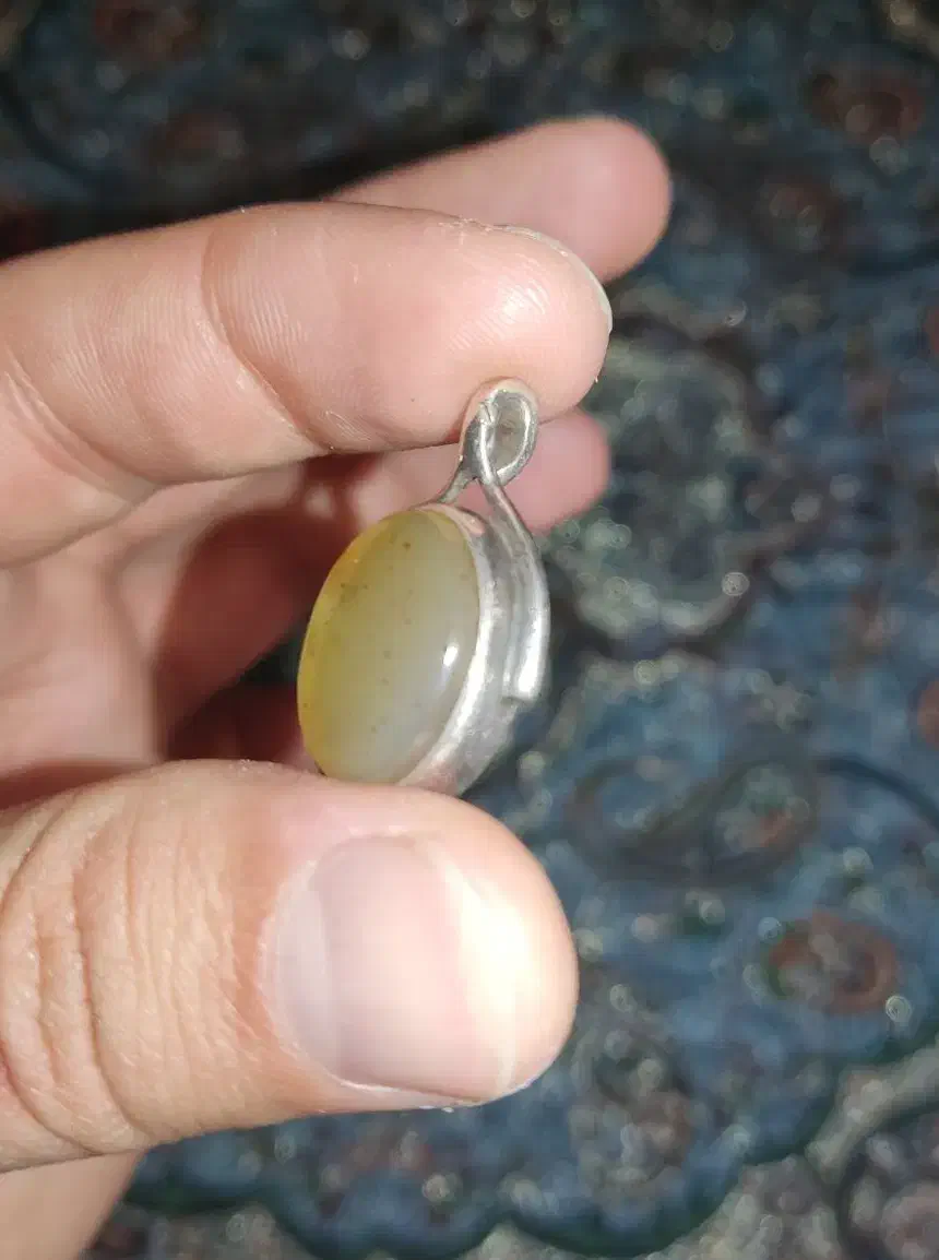 گردن آویز نقره قدیمی عقیق نگین الکساندریت آنتیک|جواهرات|تهران, توحید|دیوار