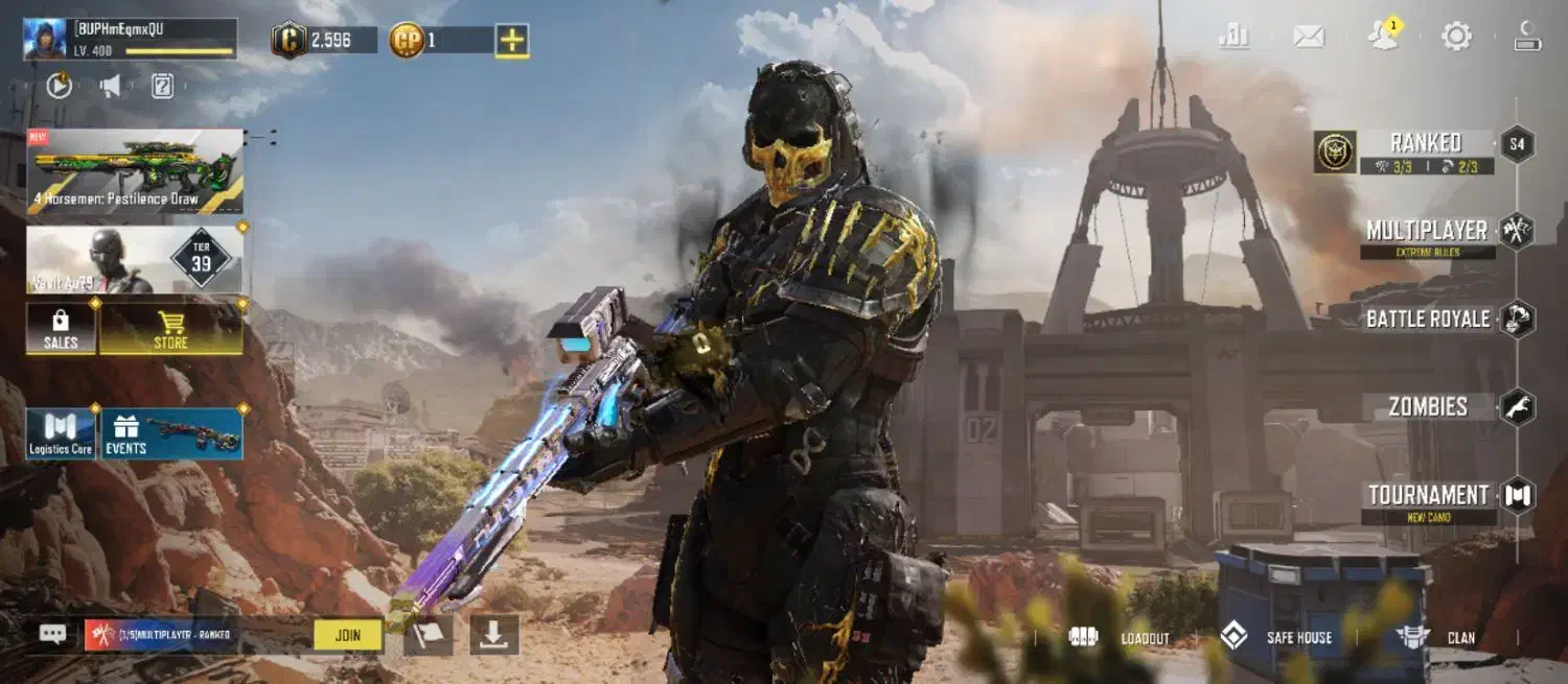 اکانت کالاف اسکین گوست متیک|کنسول، بازی ویدئویی و آنلاین|نیشابور, مازول|دیوار