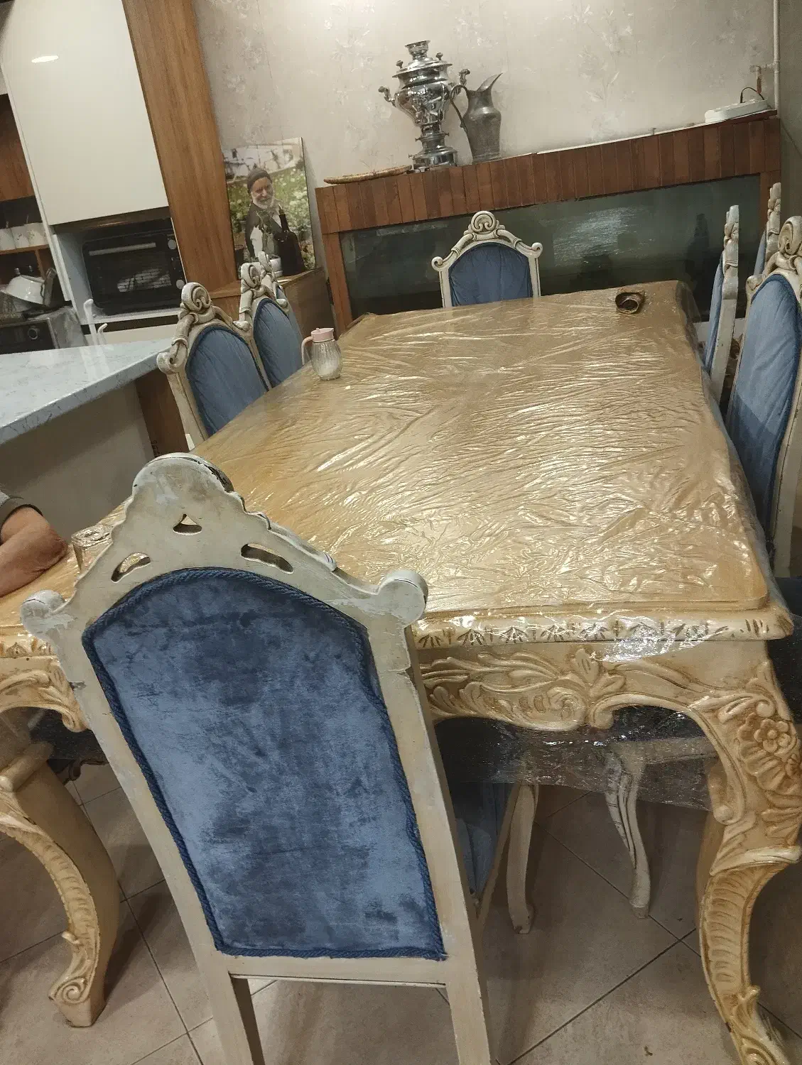 سرویس نهارخوری و مبل ۷نفره|مبلمان خانگی و میز عسلی|احمدآبادمستوفی, |دیوار