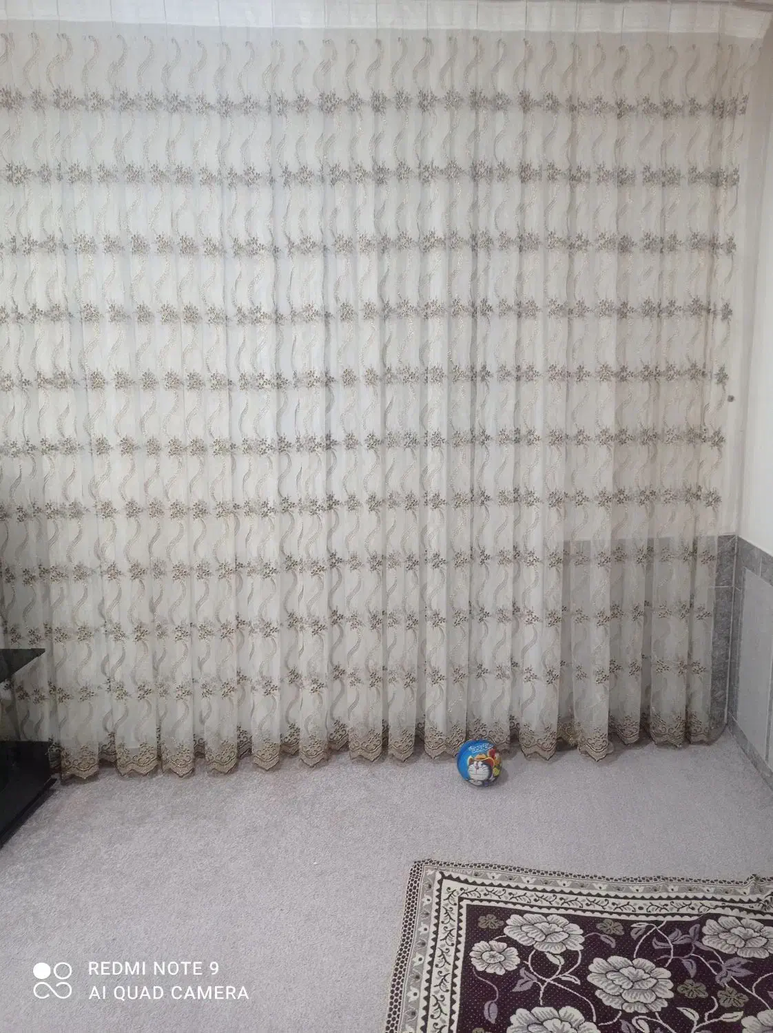 پرده جنس عالی بلندی دومترهفتادو پنج پهنا شش متر|پرده، رانر، رومیزی|نورآباد, |دیوار