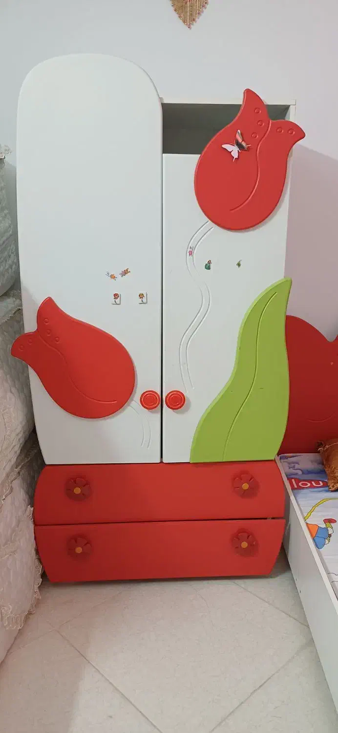 سرویس خواب دخترانه|تخت و سرویس خواب|بیرجند, |دیوار