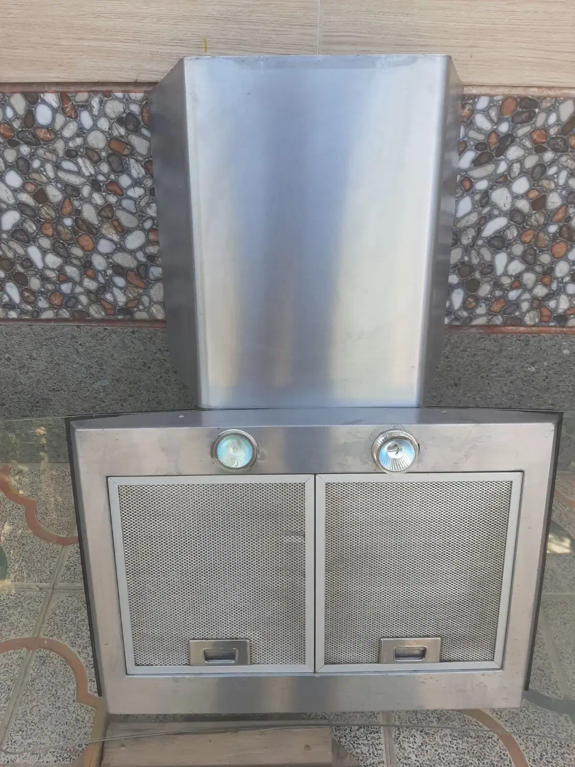 ۲عددهودصفحه شیشه ای وکابینت|هود|خرمدره, |دیوار