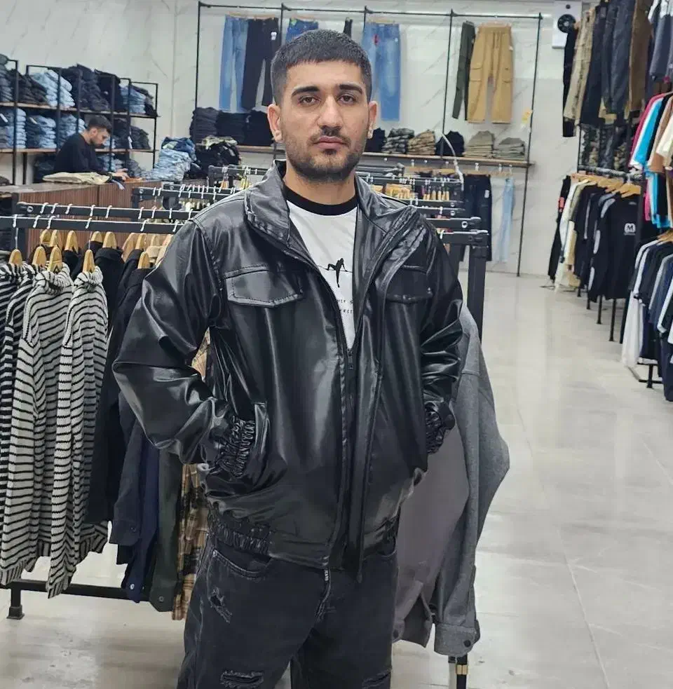 کاپشن چرمی باکسی|لباس|دزفول, |دیوار