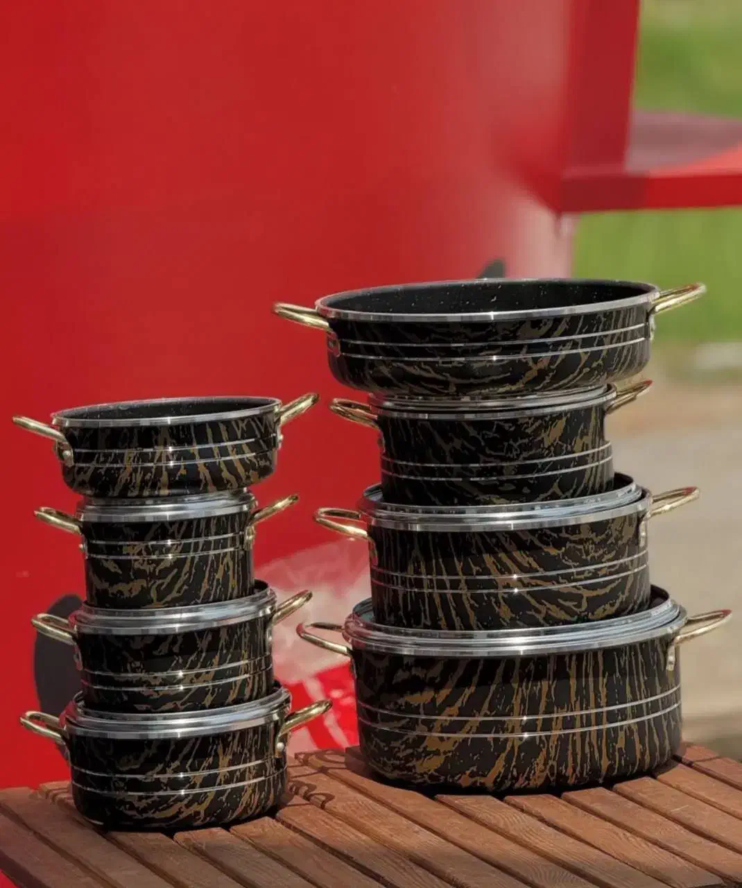 قابلمه 14پارچه ماربل(پرداخت درب منزل)|ظروف پختوپز|رباطکریم, رباطکریم|دیوار