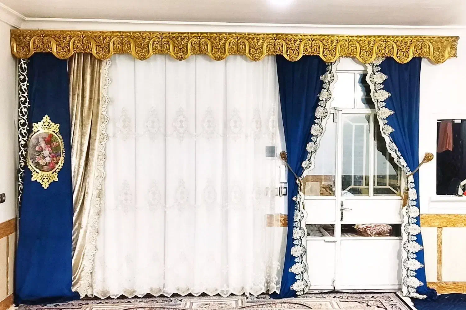 پرده تور به همراه دستک ها جنس دستک ها کالیفرنیا|پرده، رانر، رومیزی|تربت جام, یحیی آباد|دیوار