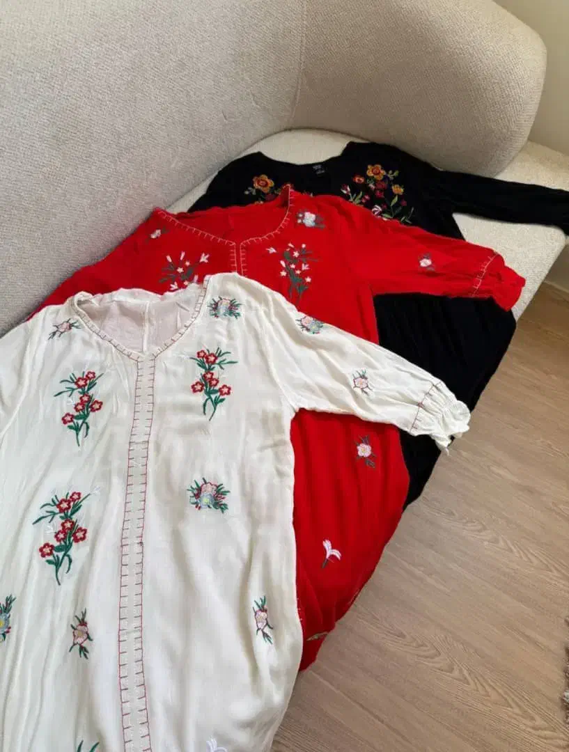 پیراهن وارداتی تمام گلدوزی مناسب شب یلدا و مهمانی|لباس|الیگودرز, |دیوار