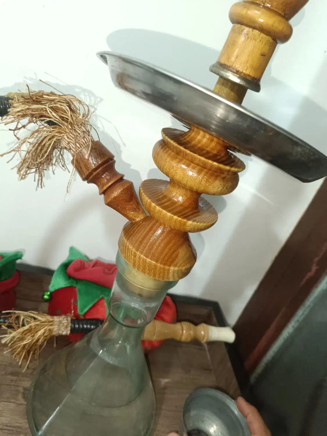 قلیان چوب زرد سه ساله|کلکسیون و سرگرمی|ایلام, |دیوار