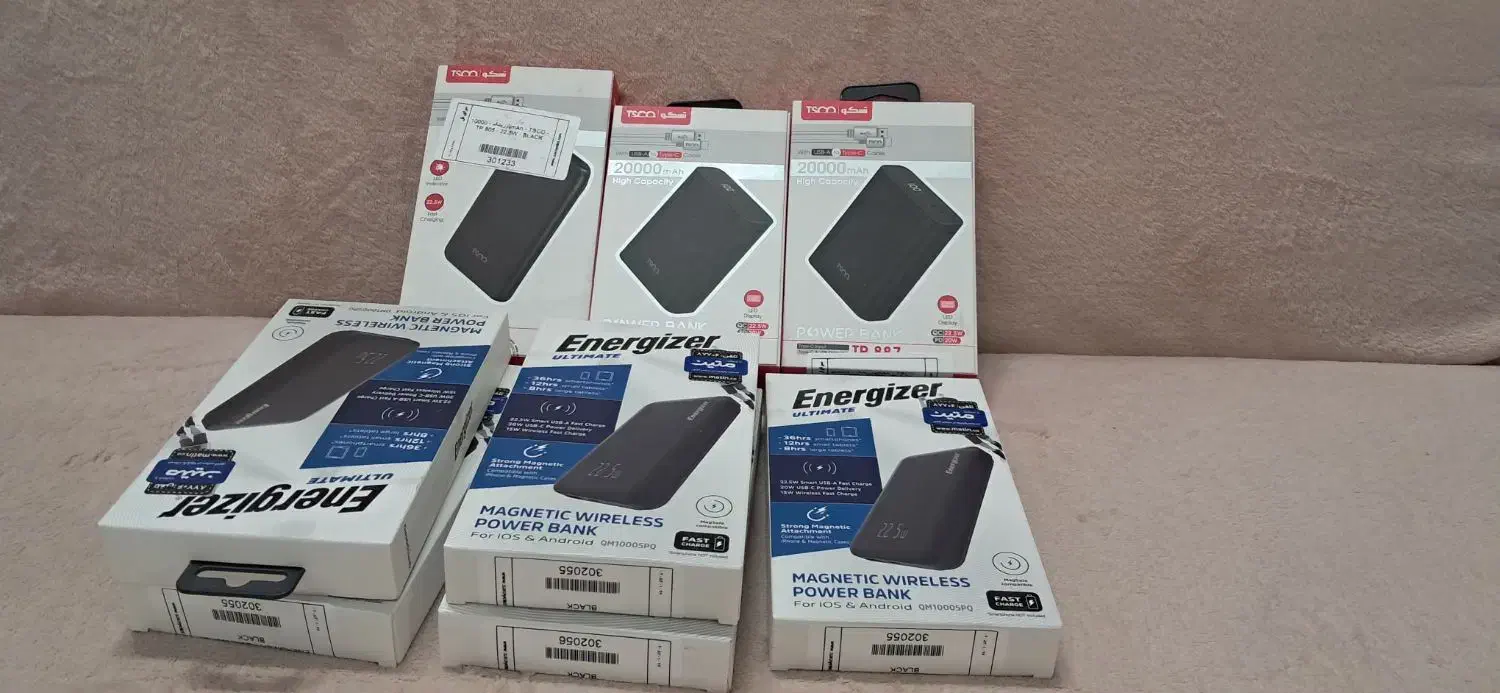 پاور بانک  برند Tsco و Energizer|لوازم جانبی موبایل و تبلت|قم, هفت تیر|دیوار