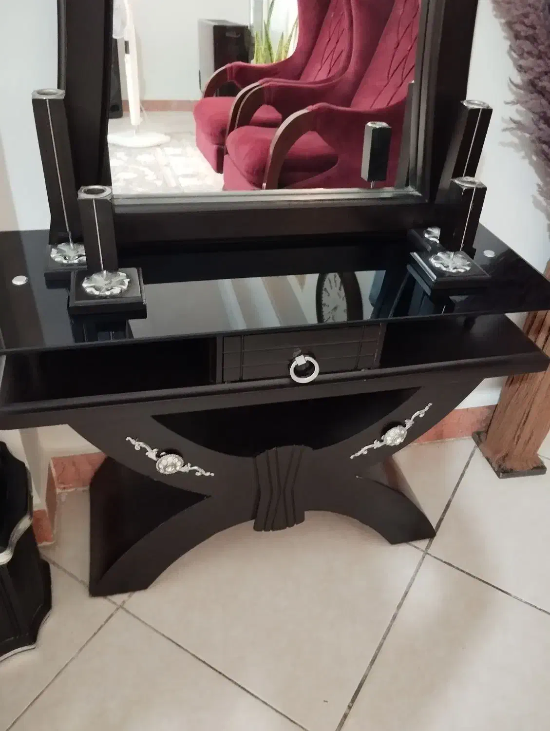 آینه شمعدان آینه کنسول|بوفه، ویترین، کنسول|اندیشه, اندیشه فاز ۱|دیوار