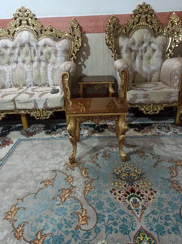 مبل هفت نفره نیمه استیل|مبلمان خانگی و میز عسلی|قرچک, باقرآباد|دیوار