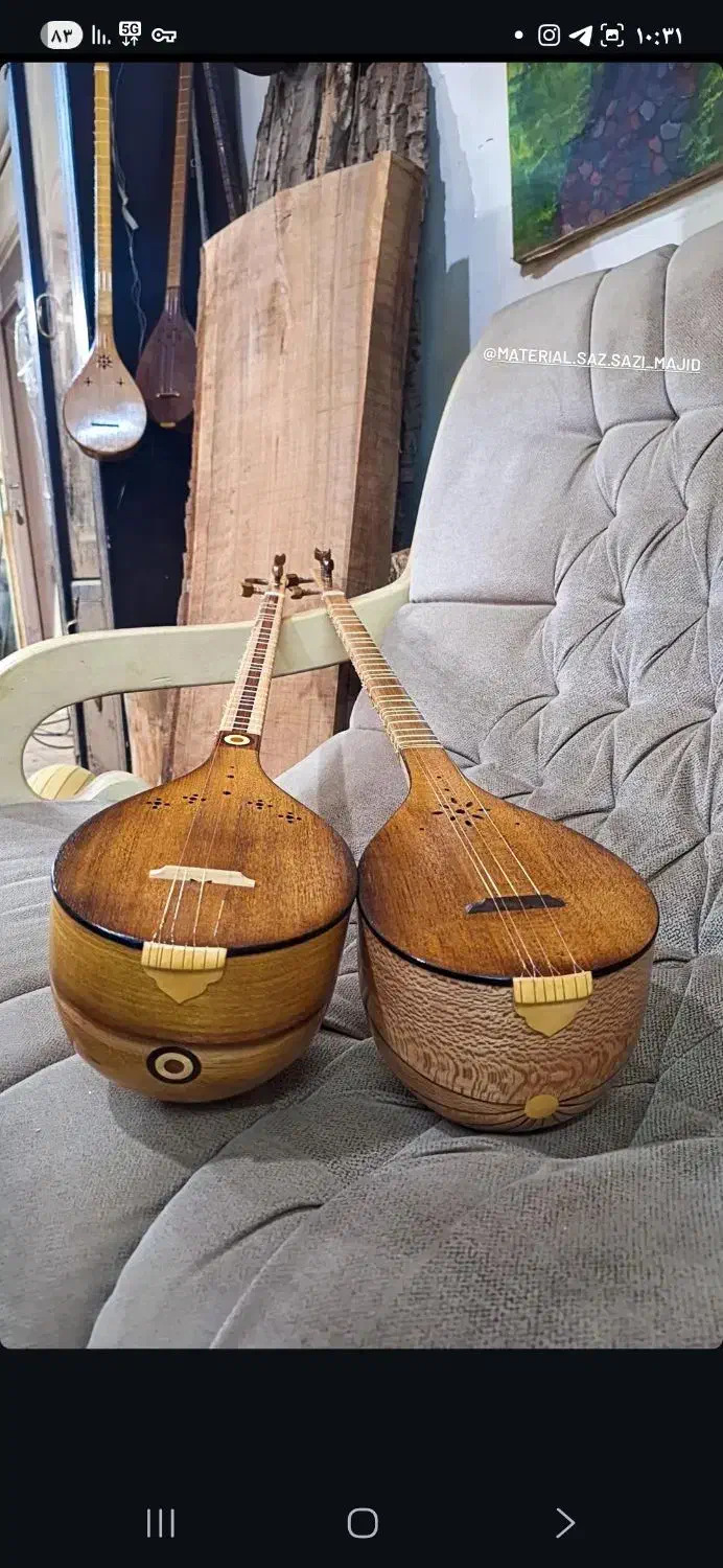 سه تار حرفه ای|سازهای سنتی|کرج, حصارک بالا|دیوار