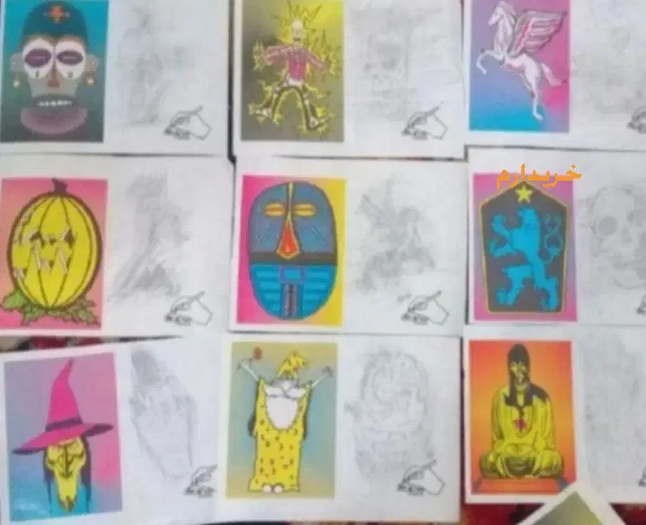 پوستِ آدامس دهه 60 قدیمی ها..|کلکسیون و سرگرمی|اصفهان, جوزدان الیادران|دیوار