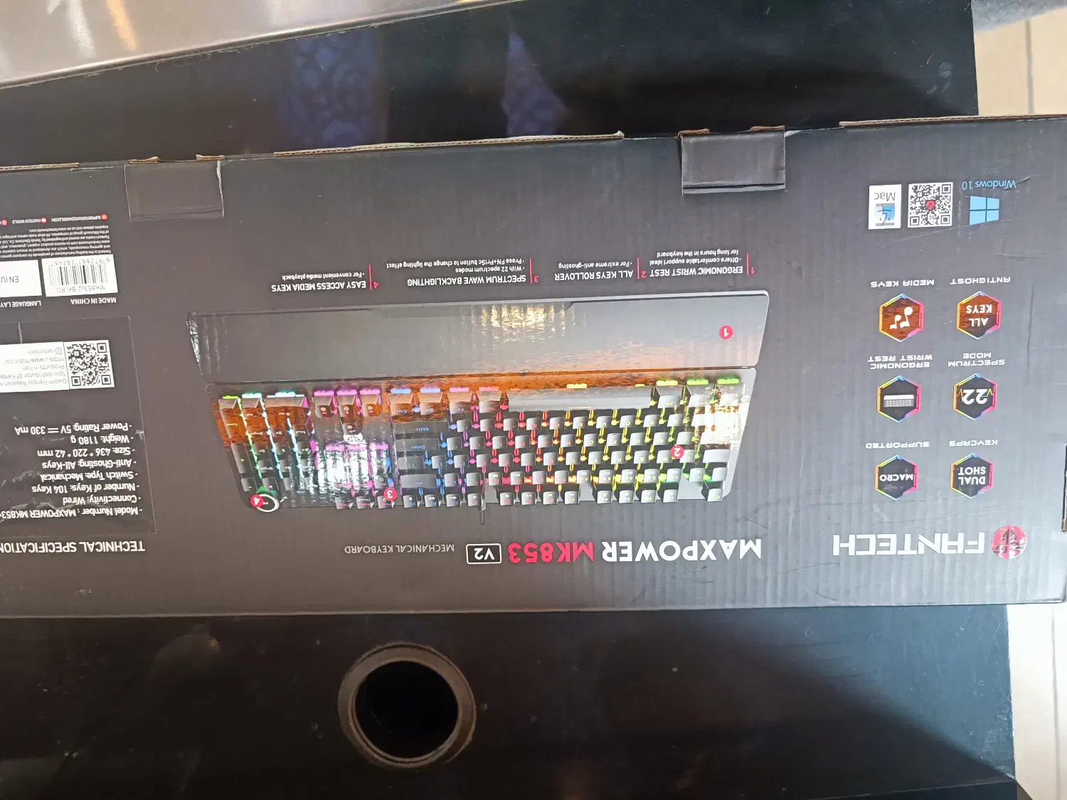 کیبور گیمینگ مکانیکال fantech mk853 سوییچ قرمز|قطعات و لوازم جانبی رایانه|اصفهان, باغ زرشک|دیوار