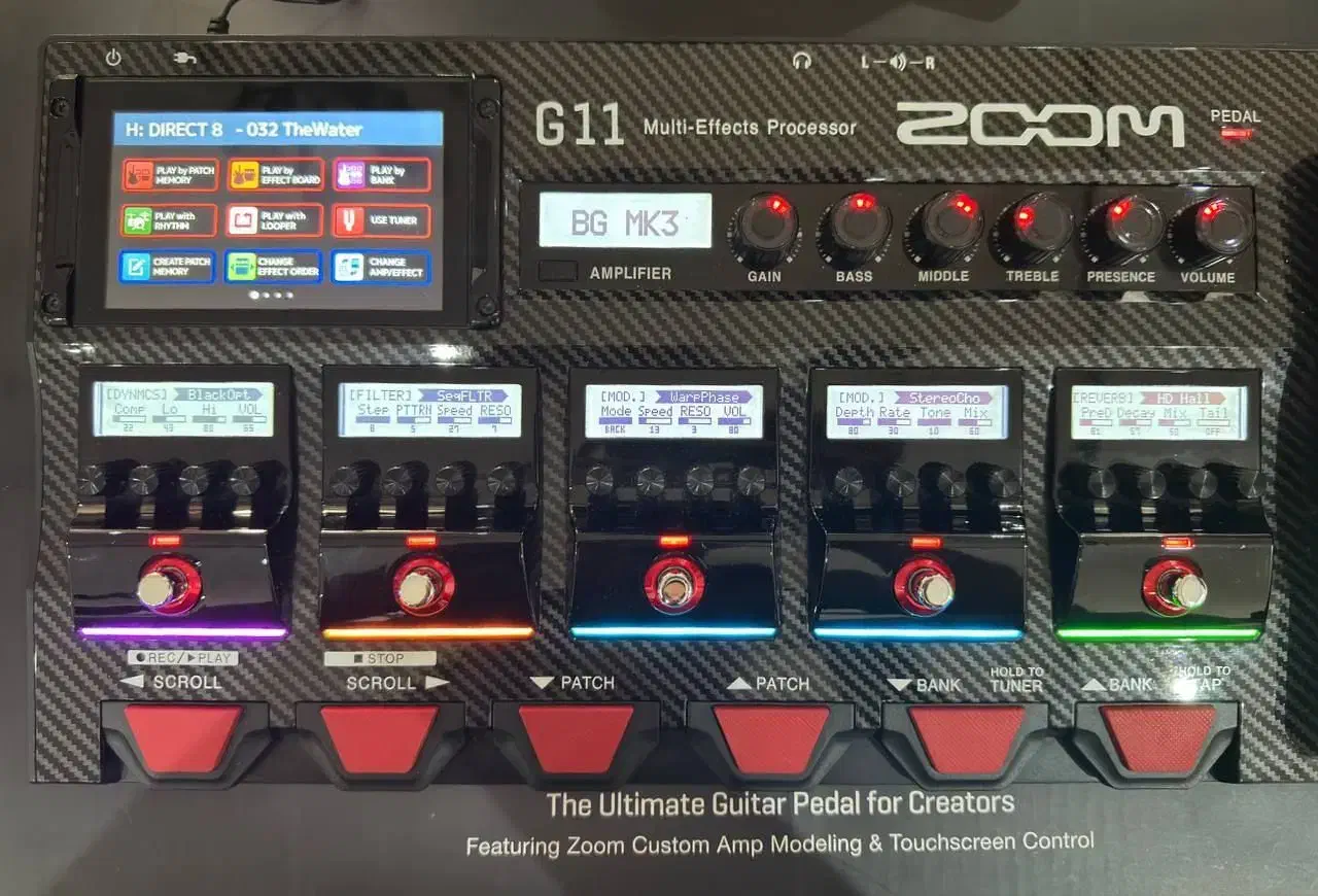 Zoom g11|گیتار، بیس، امپلیفایر|ساری, |دیوار