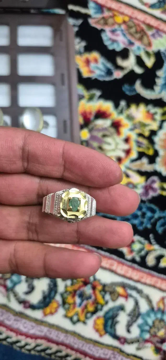 انگشتر زمرد.یاقوت.عقیق یمن نباتی خطی و.|جواهرات|تهران, دروس|دیوار