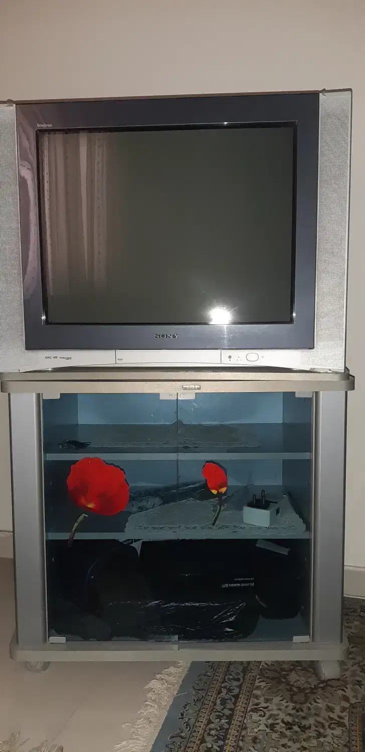 تلویزیون سونی آنالوگ۲۹ اینچ همراه میز تلویزیون|تلویزیون و پروژکتور|اهواز, شهرک نفت|دیوار