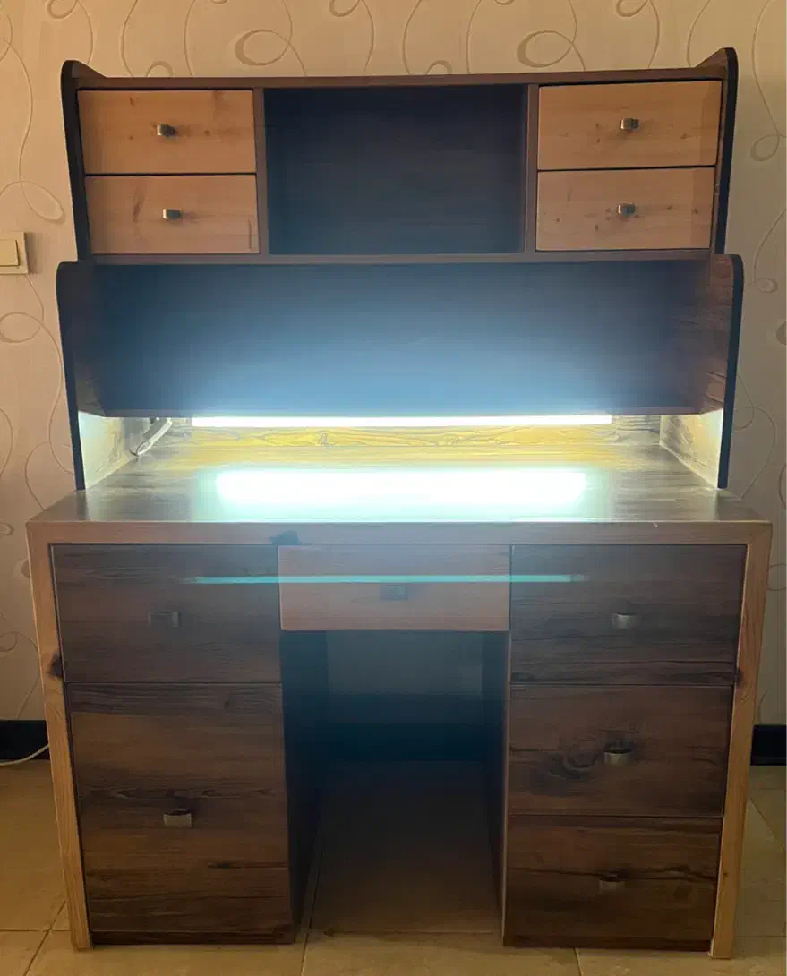 میز تحریر و کتابخانه|میز تحریر و کامپیوتر|کیش, |دیوار