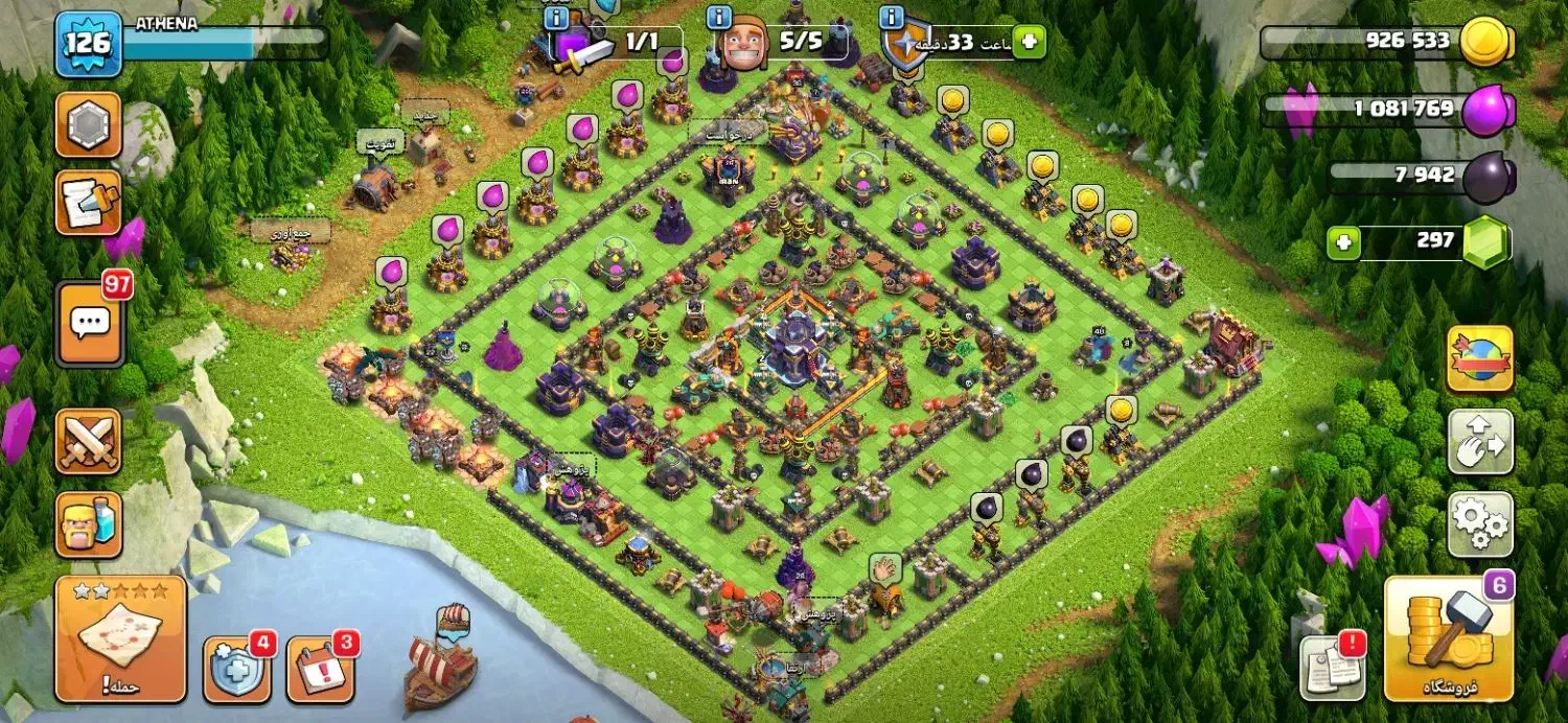 فروش اکانت ناب کلش آف کلنز|کنسول، بازی ویدئویی و آنلاین|نهاوند, |دیوار