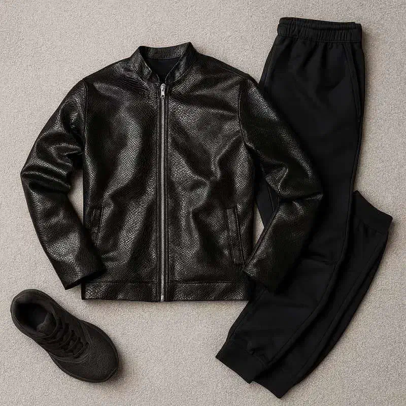 کاپشن چرم طرح پوست مار ساده.پرداخت در محل|لباس|شیراز, تندگویان|دیوار